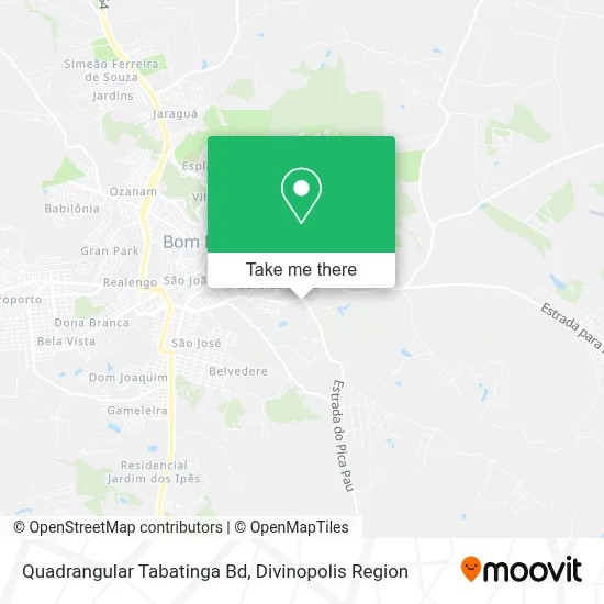 Quadrangular Tabatinga Bd map