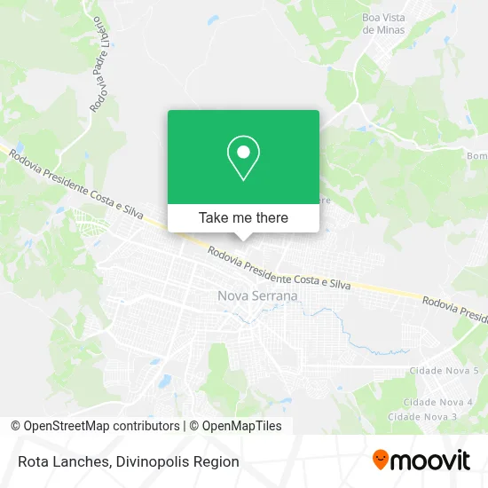 Rota Lanches map