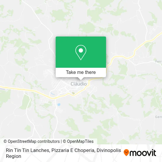 Rin Tin Tin Lanches, Pizzaria E Choperia map