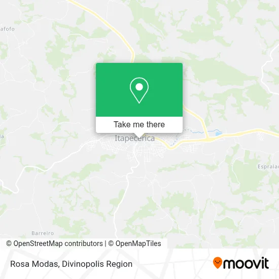 Rosa Modas map