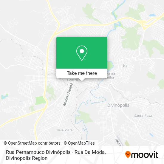 Rua Pernambuco Divinópolis - Rua Da Moda map