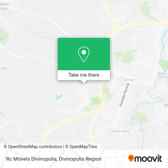 Rc Móveis Divinopolis map