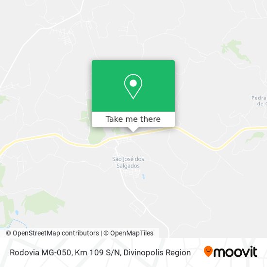 Rodovia MG-050, Km 109 S/N map