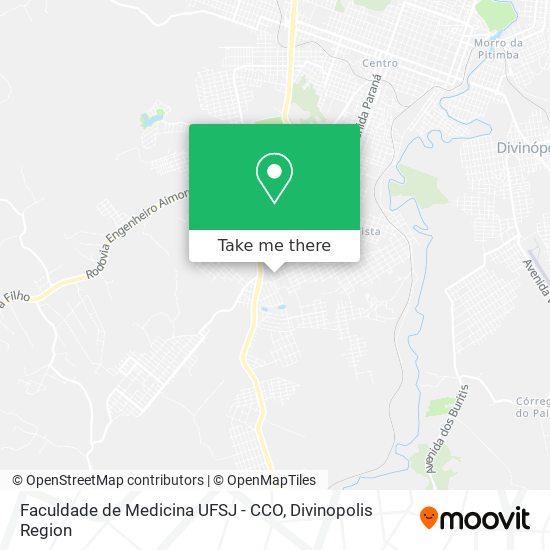 Faculdade de Medicina UFSJ - CCO map