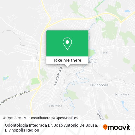 Odontologia Integrada Dr. João Antônio De Sousa map