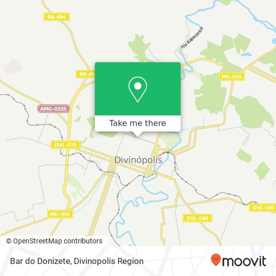 Mapa Bar do Donizete