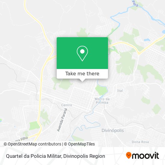 Mapa Quartel da Policia Militar