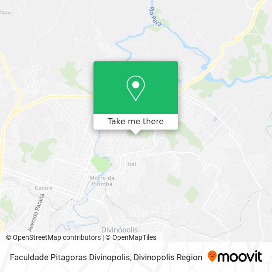 Faculdade Pitagoras Divinopolis map