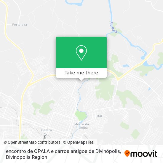 encontro de OPALA e carros antigos de Divinópolis map