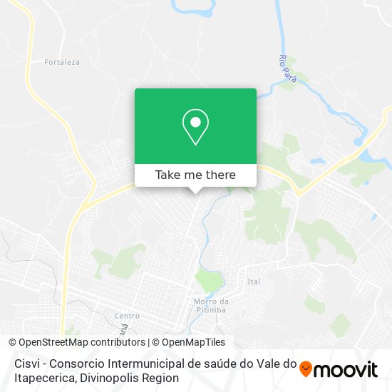 Cisvi - Consorcio Intermunicipal de saúde do Vale do Itapecerica map