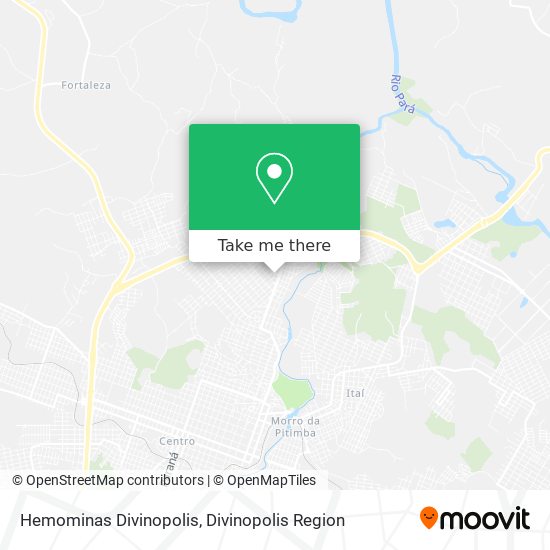 Hemominas Divinopolis map