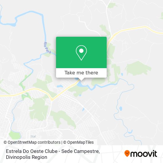 Mapa Estrela Do Oeste Clube - Sede Campestre