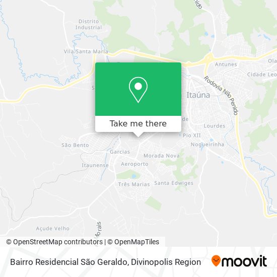Bairro Residencial São Geraldo map