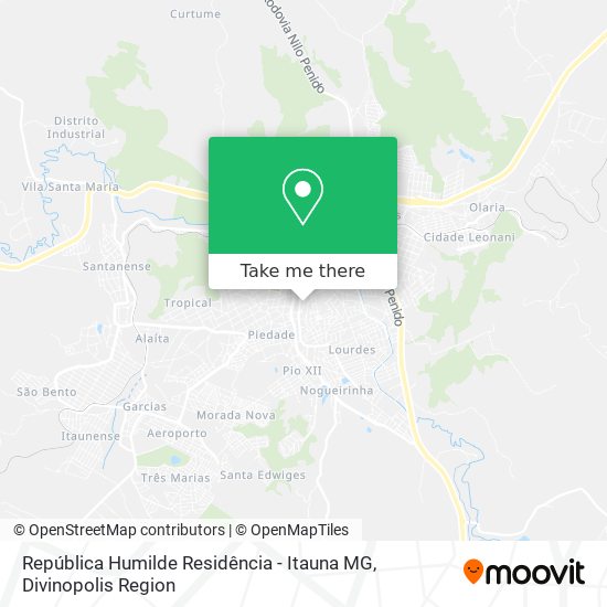 República Humilde Residência - Itauna MG map