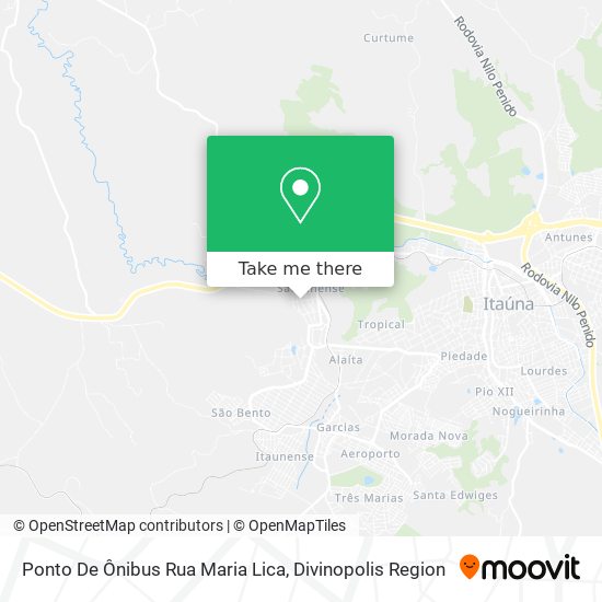 Ponto De Ônibus Rua Maria Lica map
