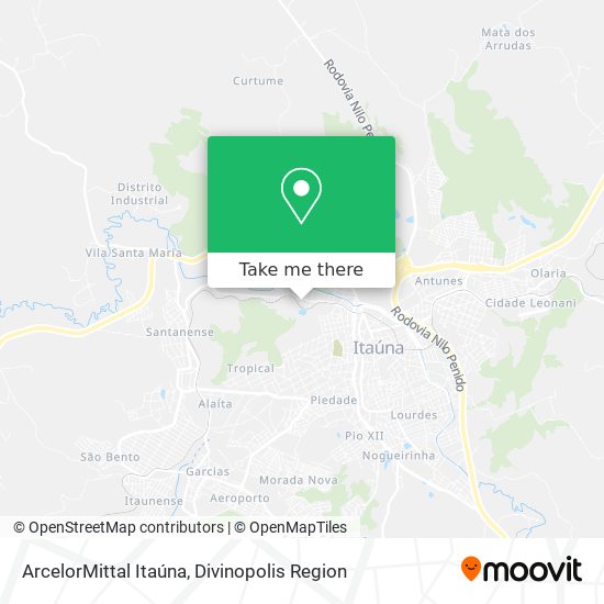 ArcelorMittal Itaúna map