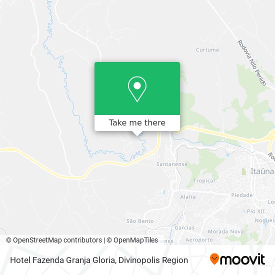 Hotel Fazenda Granja Gloria map