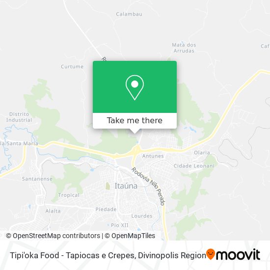 Mapa Tipi'oka Food - Tapiocas e Crepes