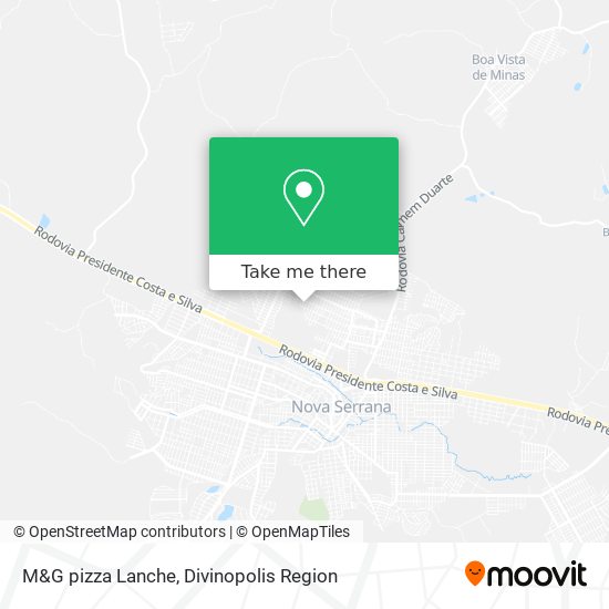 M&G pizza Lanche map