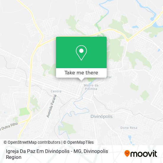 Igreja Da Paz Em Divinópolis - MG map