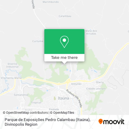 Mapa Parque de Exposições Pedro Calambau (Itaúna)