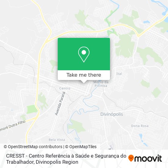 CRESST - Centro Referência à Saúde e Segurança do Trabalhador map