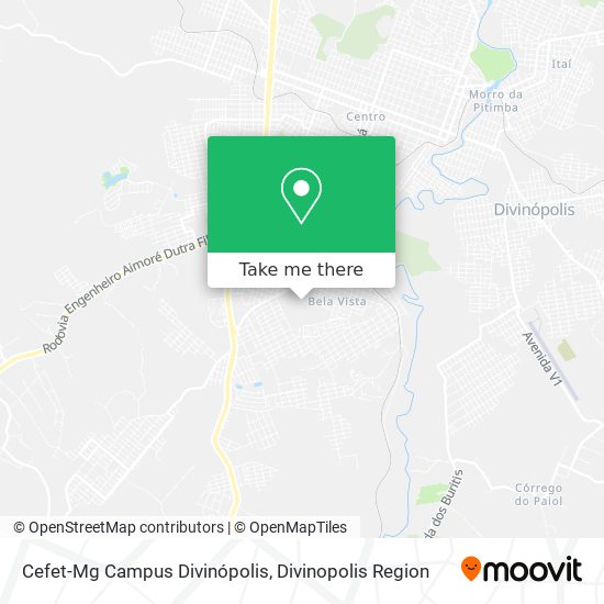 Cefet-Mg Campus Divinópolis map