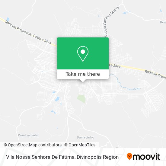 Mapa Vila Nossa Senhora De Fátima