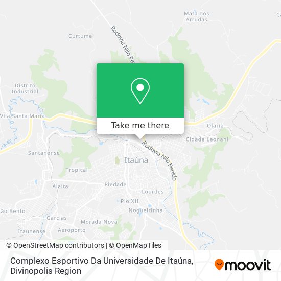 Mapa Complexo Esportivo Da Universidade De Itaúna