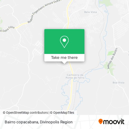 Bairro copacabana map
