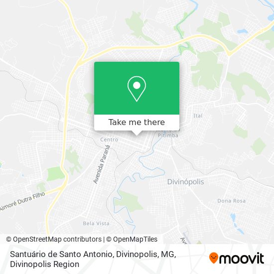 Santuário de Santo Antonio, Divinopolis, MG map