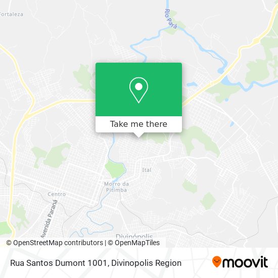 Mapa Rua Santos Dumont 1001