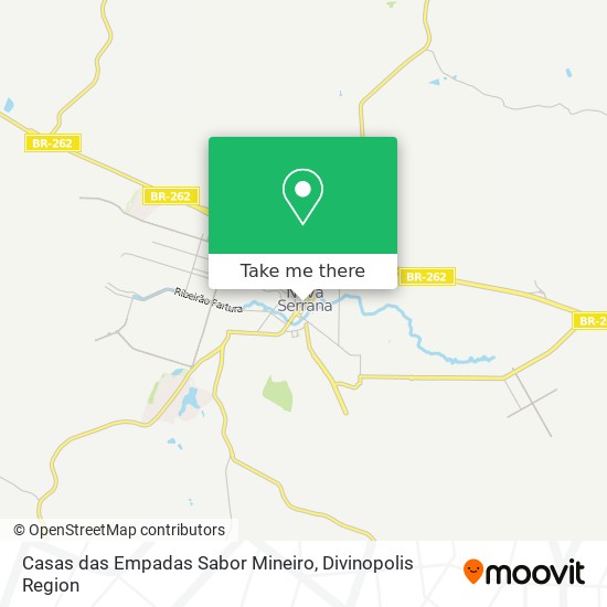 Mapa Casas das Empadas Sabor Mineiro