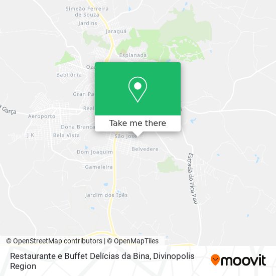Restaurante e Buffet Delícias da Bina map