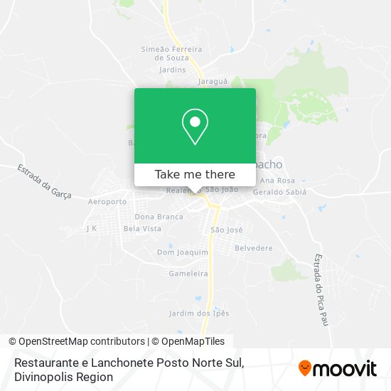 Restaurante e Lanchonete Posto Norte Sul map