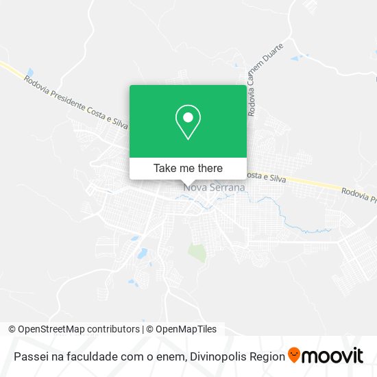 Passei na faculdade com o enem map