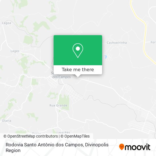 Rodovia Santo Antônio dos Campos map