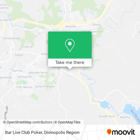 Bar Live Club Poker map