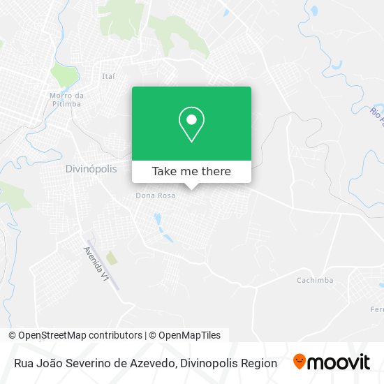 Mapa Rua João Severino de Azevedo