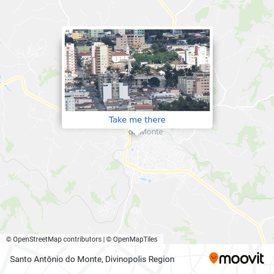 Mapa Santo Antônio do Monte