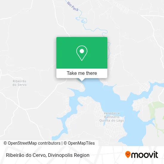 Ribeirão do Cervo map