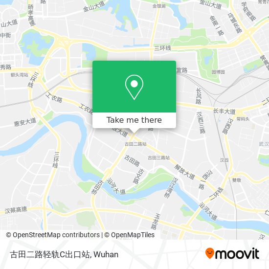 古田二路轻轨C出口站 map