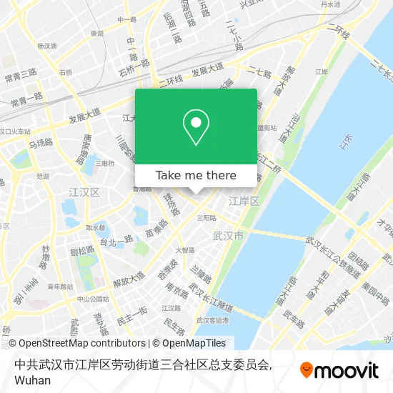 中共武汉市江岸区劳动街道三合社区总支委员会 map