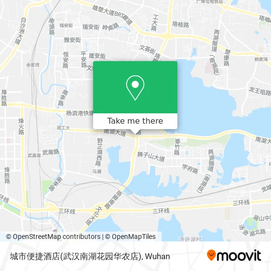 城市便捷酒店(武汉南湖花园华农店) map