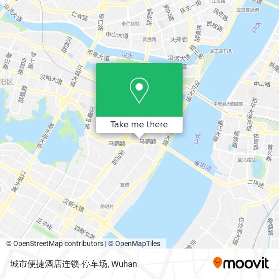 城市便捷酒店连锁-停车场 map