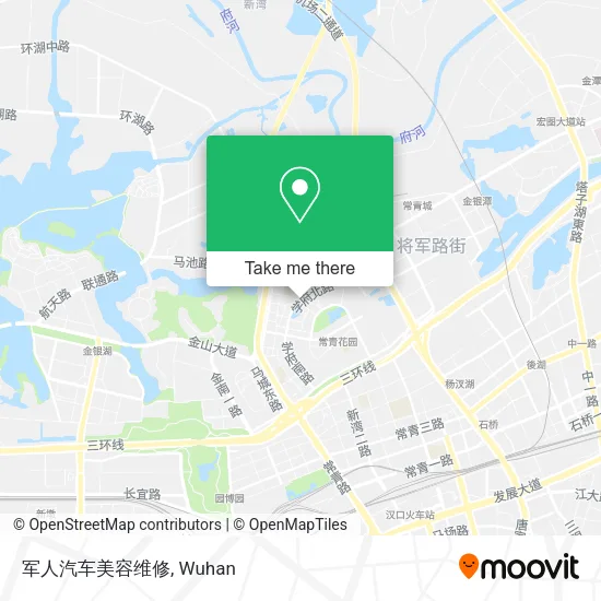 军人汽车美容维修 map