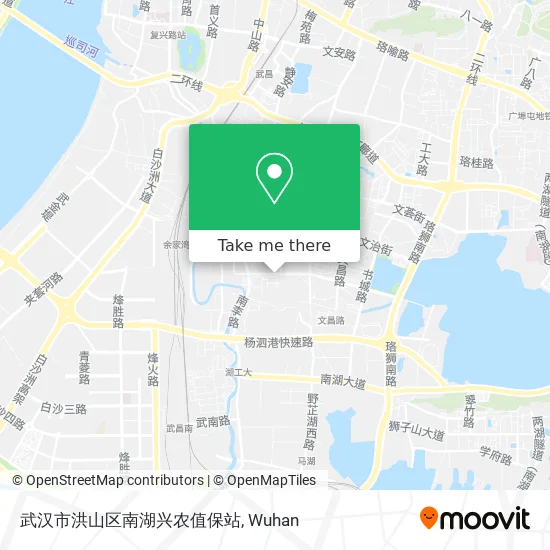 武汉市洪山区南湖兴农值保站 map