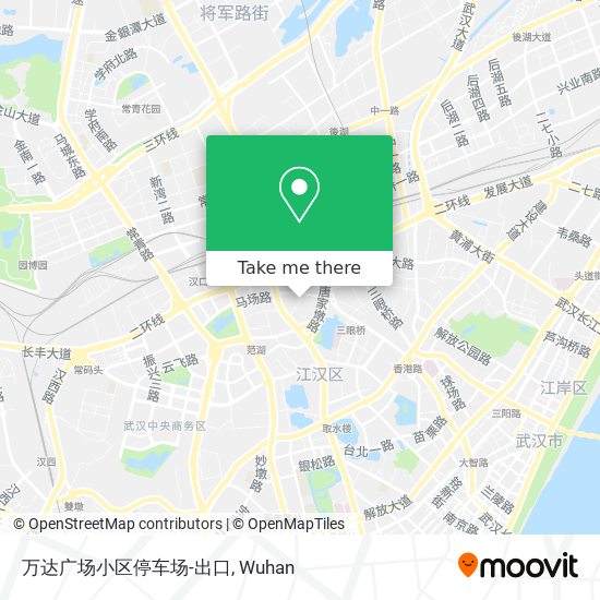万达广场小区停车场-出口 map