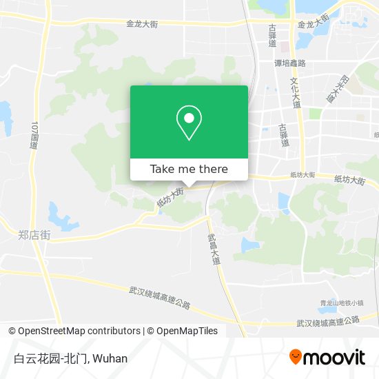 白云花园-北门 map