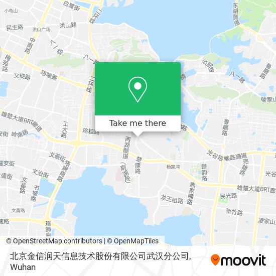 北京金信润天信息技术股份有限公司武汉分公司 map
